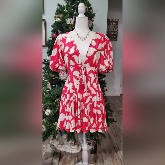 House Of Harlow Linen Blend Mini Dress - Picture 7 of 7